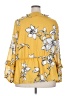 Calvin Klein 100% Polyester Yellow 3/4 Sleeve Blouse Size 2X - photo 2