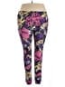 Lularoe Print Purple Leggings Size XL (estimated) - photo 1