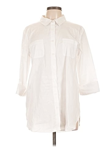 Tommy Hilfiger 3/4 Sleeve Button-Down Shirt (view 1)