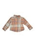 Tea 100% Cotton Plaid Orange Long Sleeve Button-Down Shirt Size 9 - 12 - photo 1