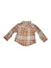 Tea 100% Cotton Plaid Orange Long Sleeve Button-Down Shirt Size 9 - 12 - photo 2