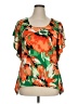 Star Vixen Orange Short Sleeve Blouse Size XL - photo 1
