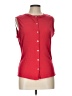 Green Envelope Red Sleeveless Button-Down Shirt Size L - photo 1