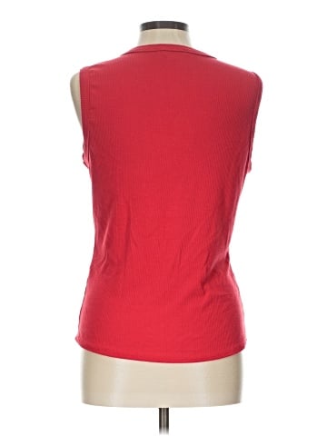 Green Envelope Sleeveless Button-Down Shirt (view 2)