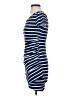 Moa Moa Stripes Blue Casual Dress Size S - photo 5