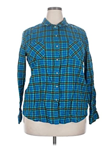 Natural Reflections Long Sleeve Button-Down Shirt (view 1)