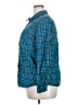 Natural Reflections 100% Cotton Plaid Blue Long Sleeve Button-Down Shirt Size XXL - photo 5