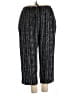 Requirements Stripes Black Casual Pants Size 2X - photo 1