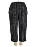 Requirements Stripes Black Casual Pants Size 2X - photo 2