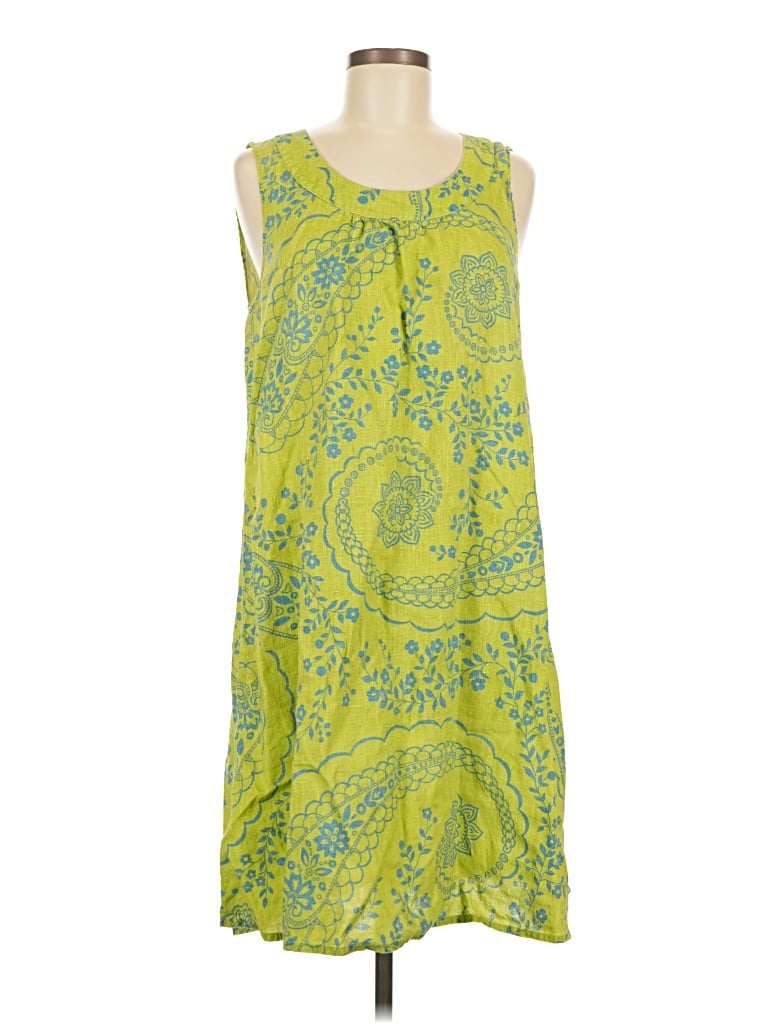 Pre-owned Flax Casual Dress In Green