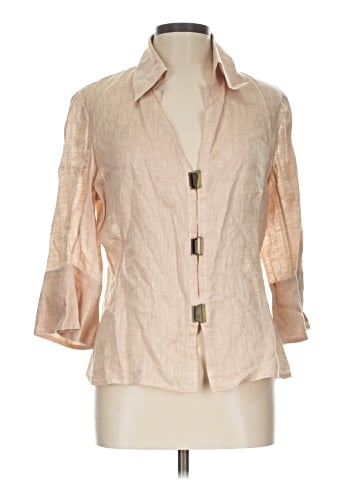 Worth 3/4 Sleeve Button-Down Shirt (view 1)