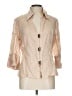 Worth 100% Linen Tan 3/4 Sleeve Button-Down Shirt Size 12 - photo 1
