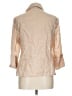 Worth 100% Linen Tan 3/4 Sleeve Button-Down Shirt Size 12 - photo 2