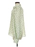 Glam 100% Polyester Polka Dots Green Long Sleeve Blouse Size M - photo 5