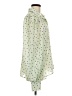 Glam 100% Polyester Polka Dots Green Long Sleeve Blouse Size M - photo 4