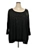 Fashion Bug Black 3/4 Sleeve Top Size 4X - photo 1