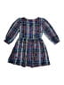 Crewcuts 100% Cotton Plaid Blue Dress Size 5 - photo 2