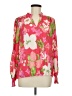 Lands' End 100% Viscose Floral Pink 3/4 Sleeve Blouse Size M - photo 1