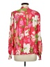 Lands' End 100% Viscose Floral Pink 3/4 Sleeve Blouse Size M - photo 2