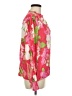 Lands' End 100% Viscose Floral Pink 3/4 Sleeve Blouse Size M - photo 4