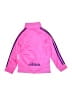 Adidas 100% Polyester Pink Track Jacket Size 6 - photo 2