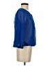 Bebe 100% Polyester Blue 3/4 Sleeve Blouse Size S - photo 4