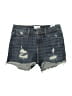 STUDIO BLUE Blue Denim Shorts Size 26 waist - photo 1