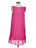 AGB 100% Polyester Solid Pink Casual Dress Size M - photo 2