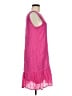 AGB 100% Polyester Solid Pink Casual Dress Size M - photo 4