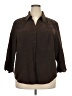 Covington Brown 3/4 Sleeve Blouse Size 22W Plus - photo 1
