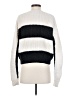 360 Sweater Stripes Ivory Black Long Sleeve Top Size XS - photo 2