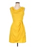 oasis 100% Polyester Solid Yellow Casual Dress Size 10 - photo 1