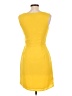 oasis 100% Polyester Solid Yellow Casual Dress Size 10 - photo 2
