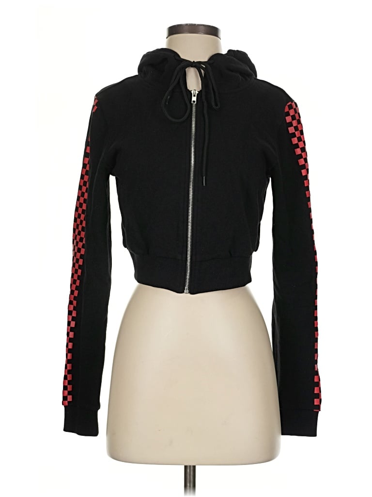 Pre-owned Danielle Guizio Zip Up Hoodie In Black