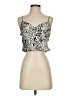 Timing 100% Polyester Ivory Sleeveless Top Size S - photo 1