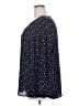 Talbots Outlet Polka Dots Blue Long Sleeve Blouse Size 2X - photo 5