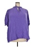 Per Una Purple Short Sleeve Turtleneck Size 24 - photo 1