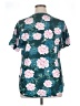 Fantaslook Floral Teal Short Sleeve Blouse Size XL - photo 2