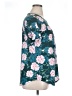 Fantaslook Floral Teal Short Sleeve Blouse Size XL - photo 4