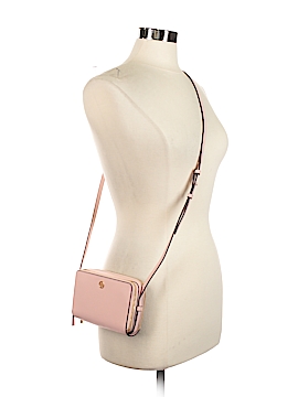 Leather crossbody bag Tory Burch Pink in Leather - 26150609