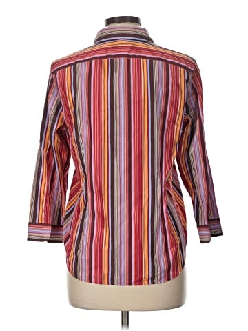 Lauren by Ralph Lauren 3/4 Sleeve Button-Down Shirt (view 2)