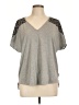 Pixley Gray Short Sleeve Top Size L - photo 1