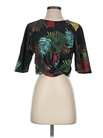 Zara Basic 3/4 Sleeve T-Shirt (view 1)