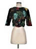 Zara Basic Tropical Black 3/4 Sleeve T-Shirt Size S - photo 1