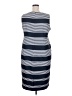Taylor Stripes Blue Casual Dress Size 18 - photo 2