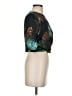 Zara Basic Tropical Black 3/4 Sleeve T-Shirt Size S - photo 4