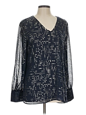 Ann Taylor Factory Long Sleeve Blouse (view 1)