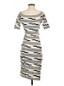 Max Studio Graphic Gray Casual Dress Size XS - photo 2