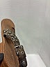Prada 100% Leather Silver Brown Sandals Size EU 38 - photo 5
