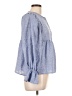 2 Hearts 100% Polyester Blue Long Sleeve Blouse Size L (estimated) - photo 4